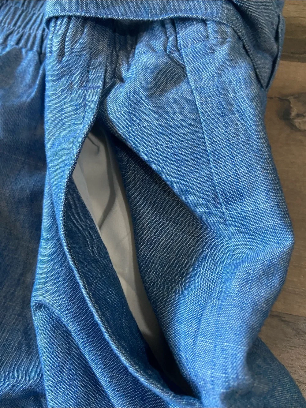 J. Crew Chambray Blue Paper Bag Skirt